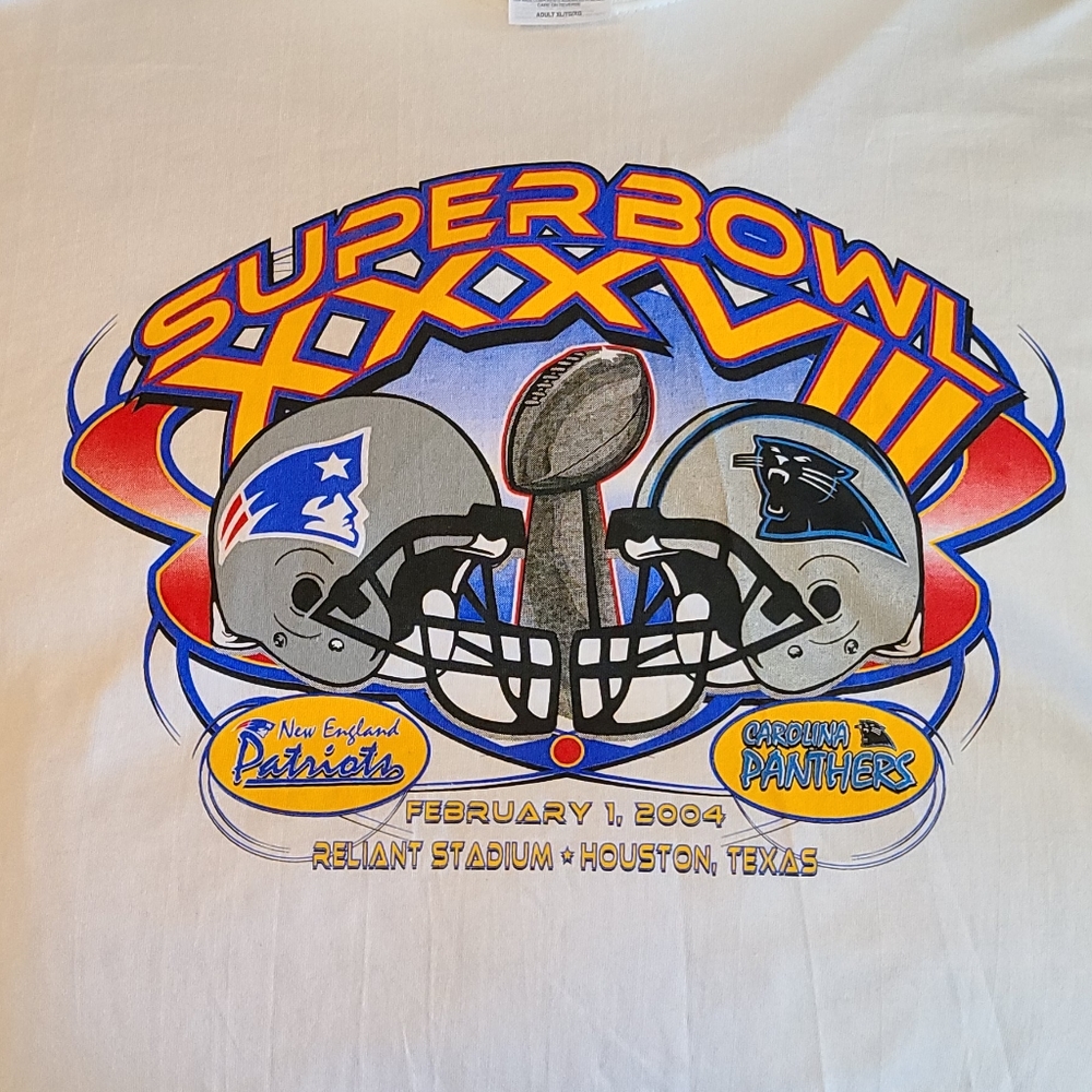 Superbowl XXXVIII patriots vs Panthers T-shirt